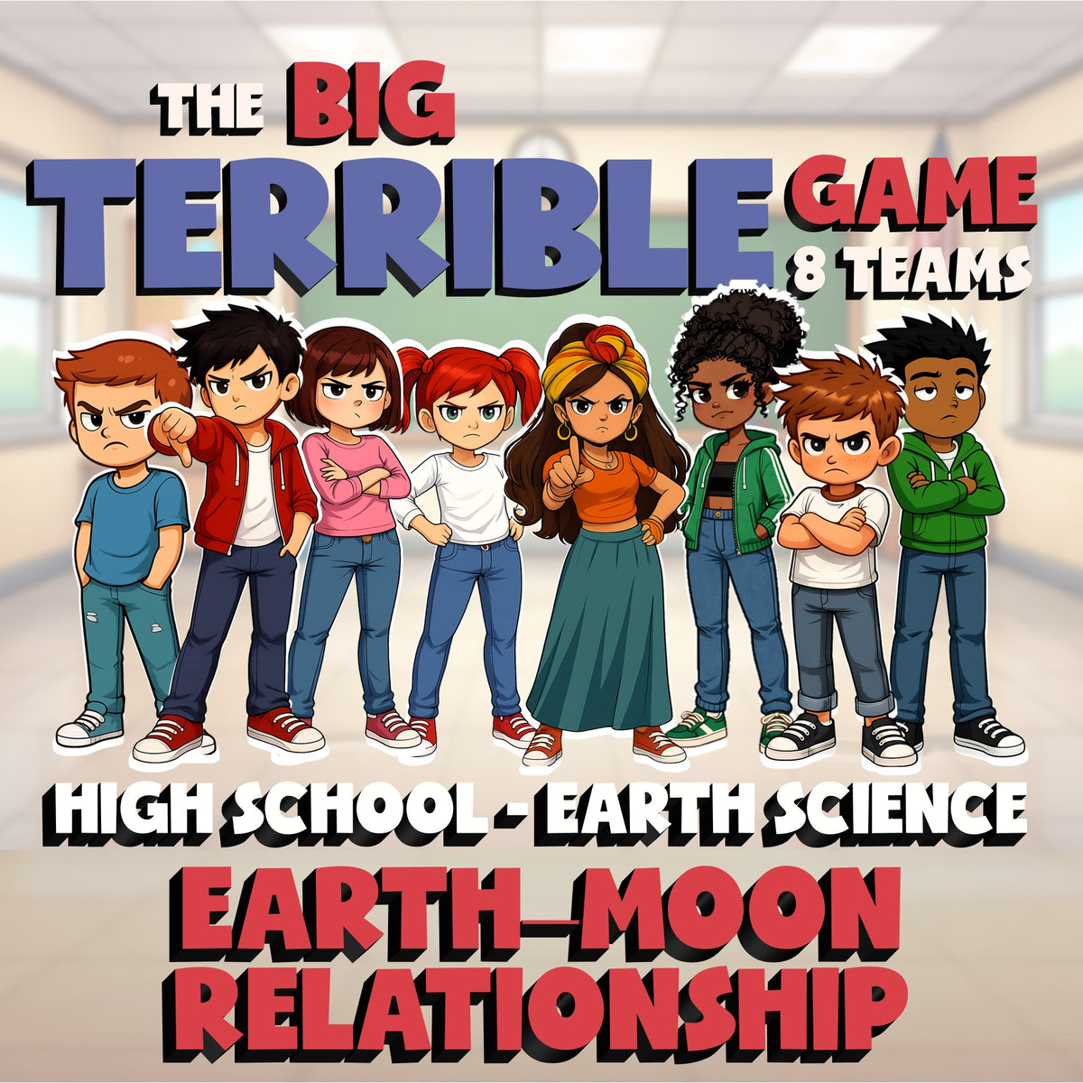 Earth–Moon Relationship BIG TERRIBLE GAME - No Prep Earth Science Review