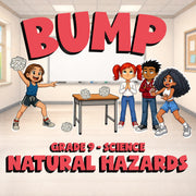 Natural Hazards BUMP Science Game - No Prep Grade 9 Review Activity