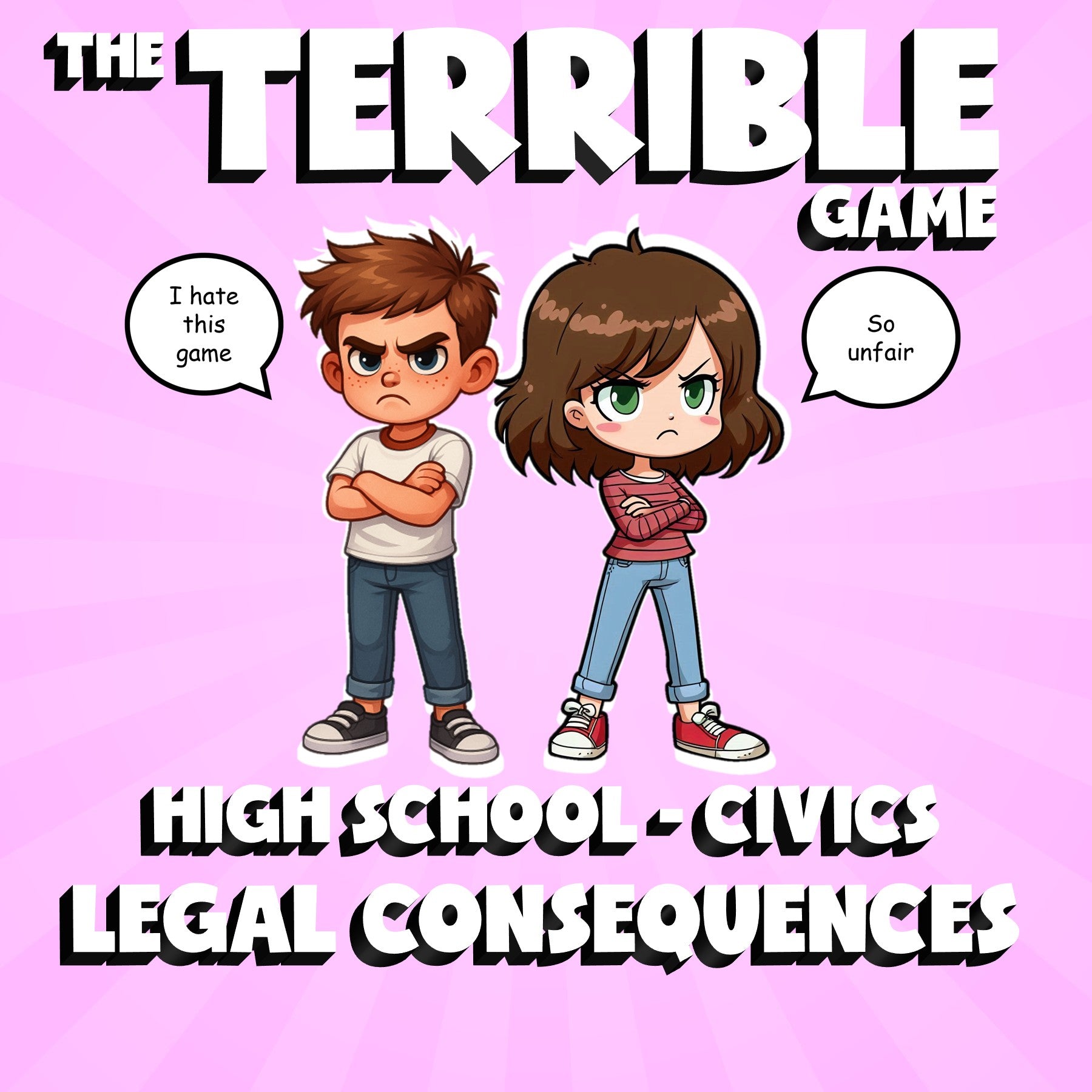 Legal Consequences THE TERRIBLE GAME - No Prep Civics Review Activity
