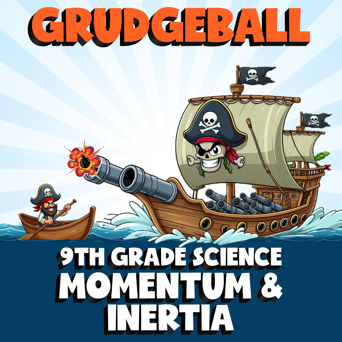 Momentum & Inertia GRUDGEBALL Science Game - No Prep Grade 9 Review Activity