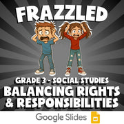 Balancing Rights & Responsibilities FRAZZLED Socials Game - No Prep Grade 3