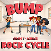 Rock Cycle BUMP Science Game - No Prep Grade 7 Review Activity