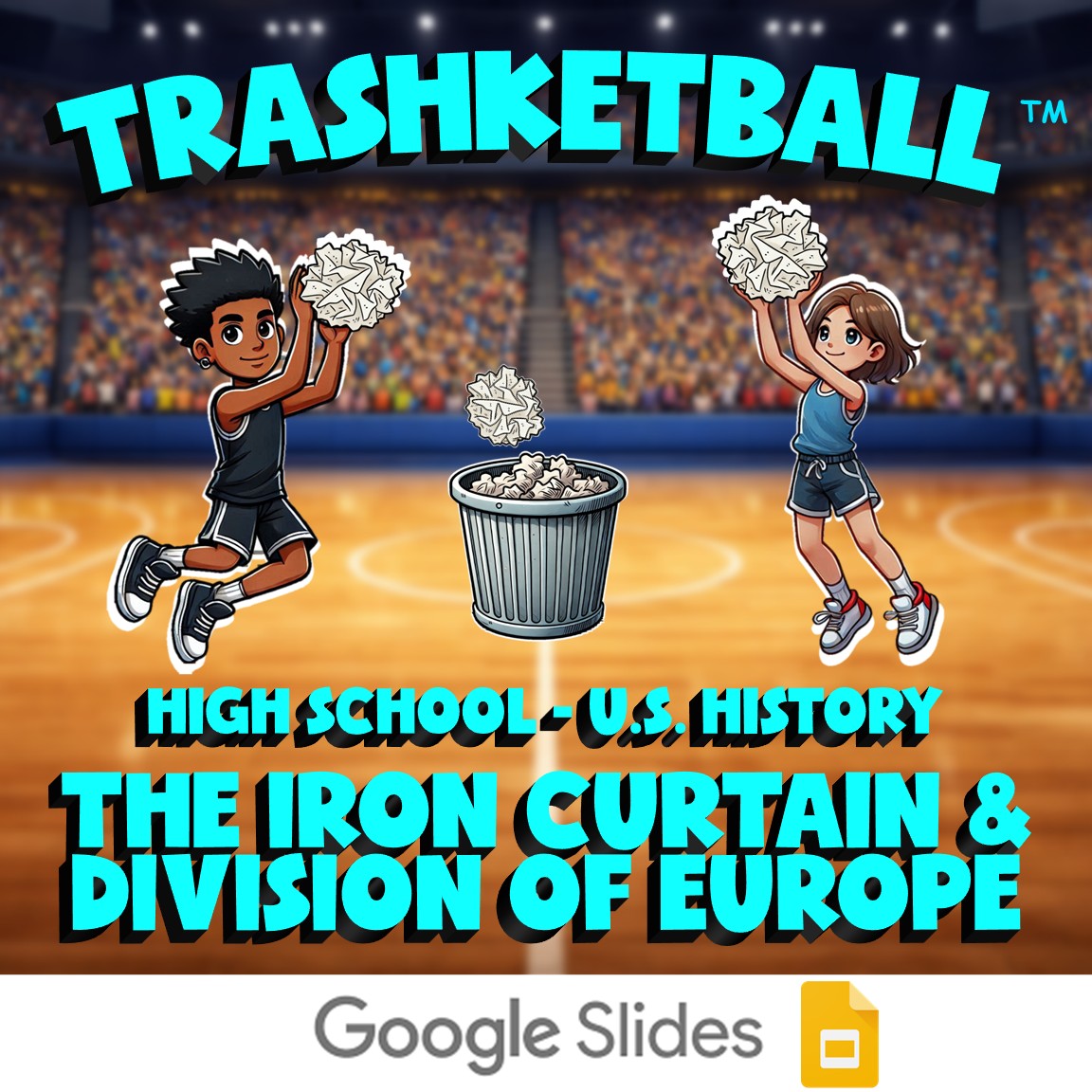 The Iron Curtain & Division of Europe TRASHKETBALL U.S. History Game - No Prep