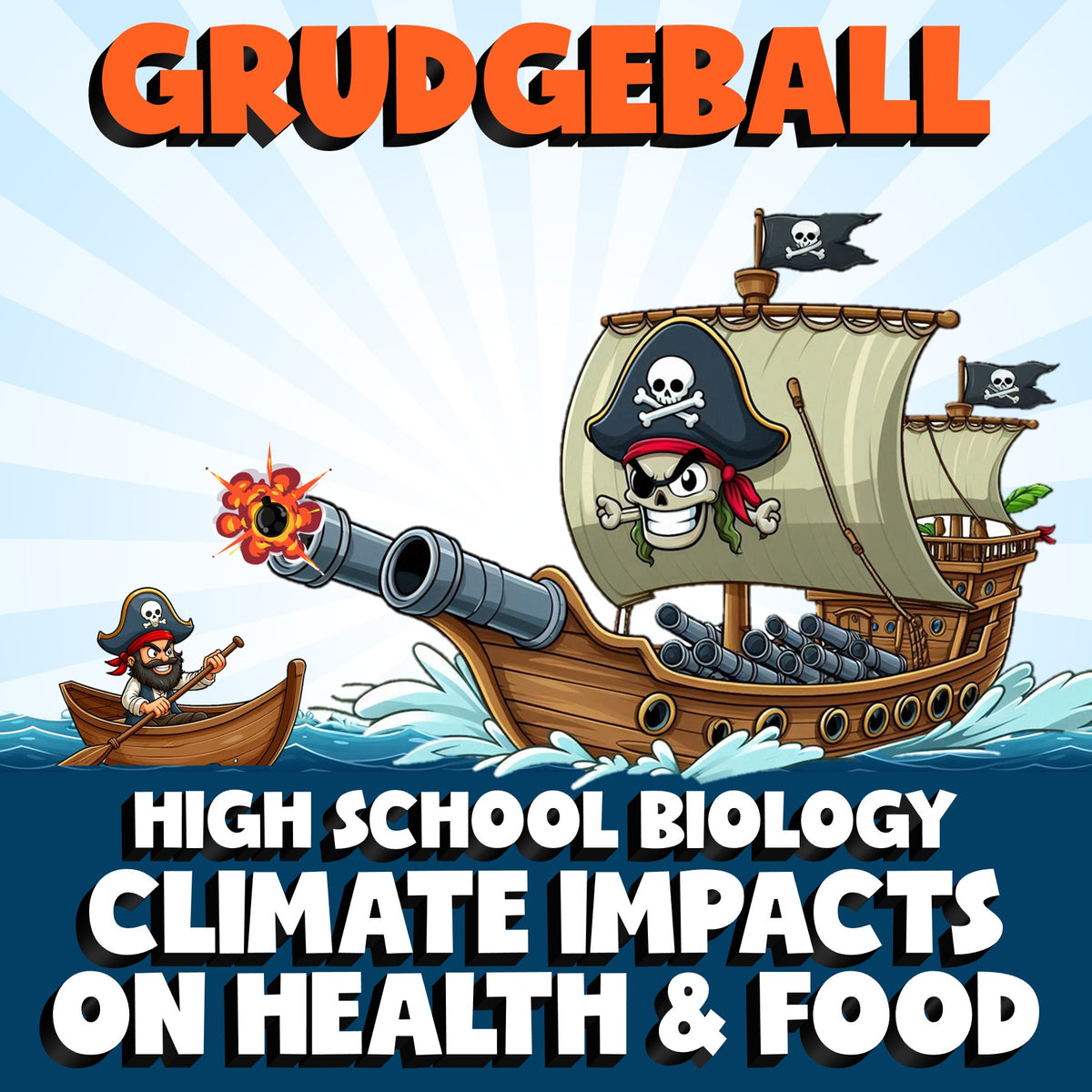 Climate Impacts on Health & Food GRUDGEBALL Science Game - No Prep Biology