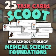 Medical Science Foundations SCOOT TASK CARDS Science Game - No Prep Biology