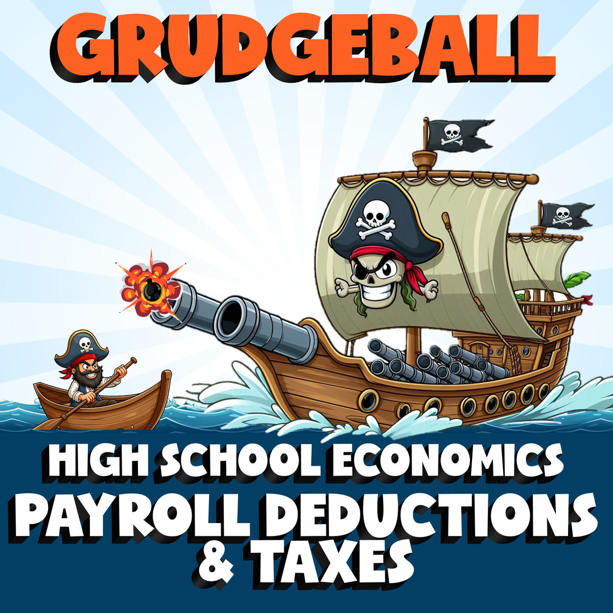 Payroll Deductions & Taxes GRUDGEBALL Economics Game - No Prep Review Activity
