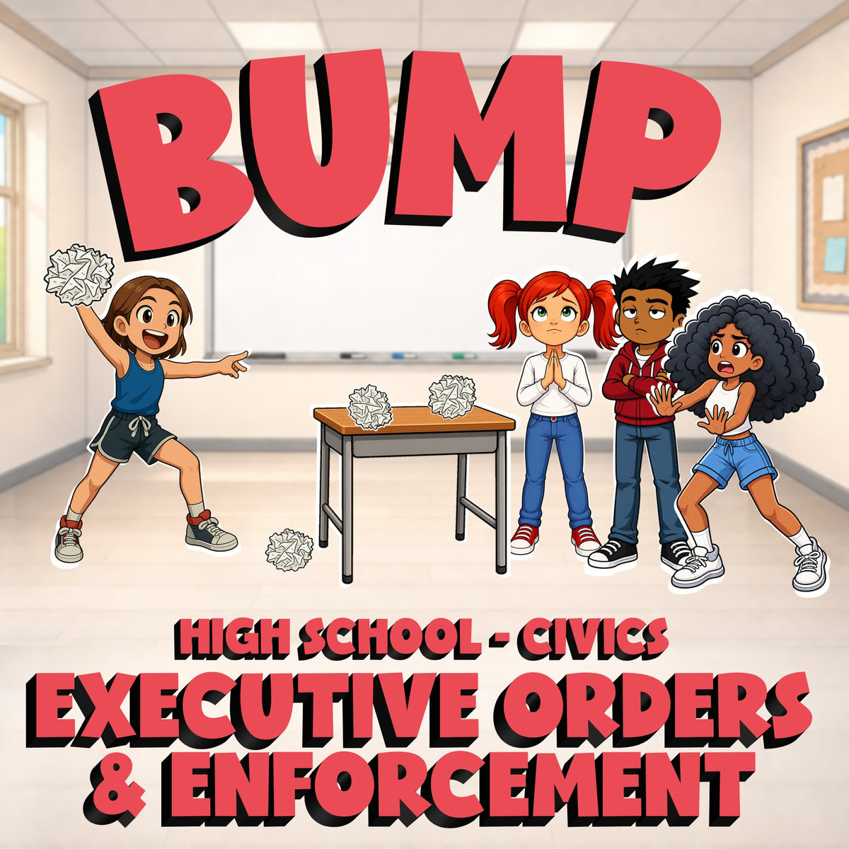 Executive Orders & Enforcement BUMP Civics Game - No Prep Review Activity