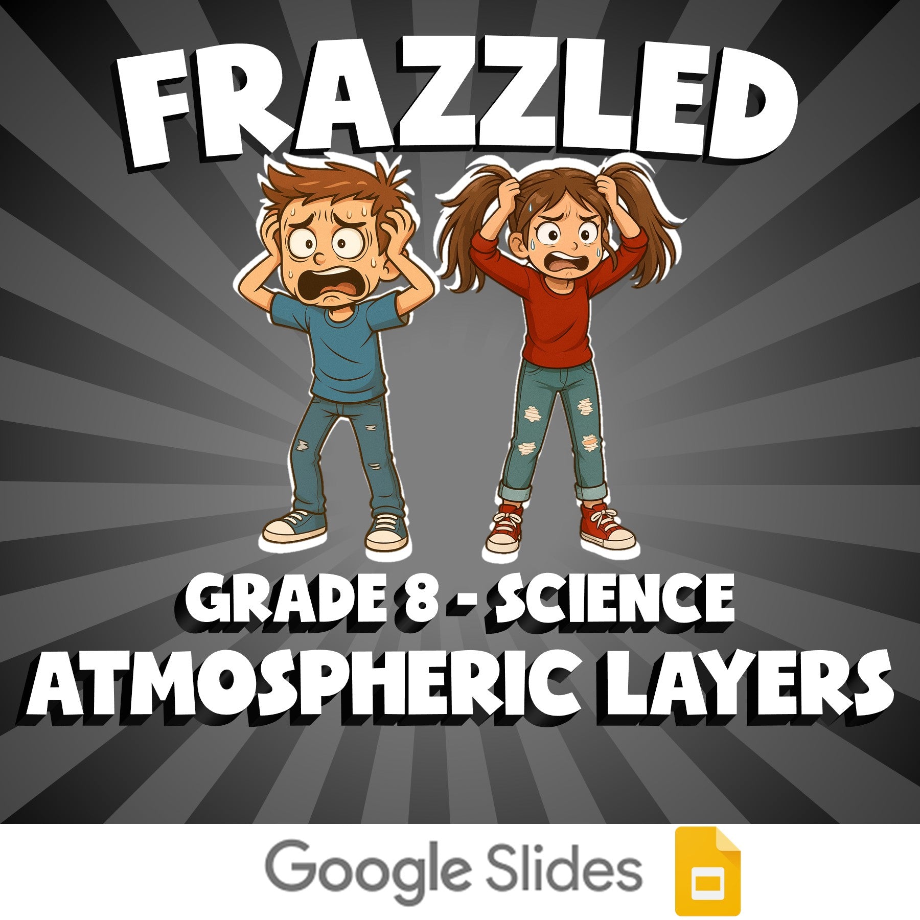 Atmospheric Layers FRAZZLED Science Game - No Prep Grade 8 Review Activity
