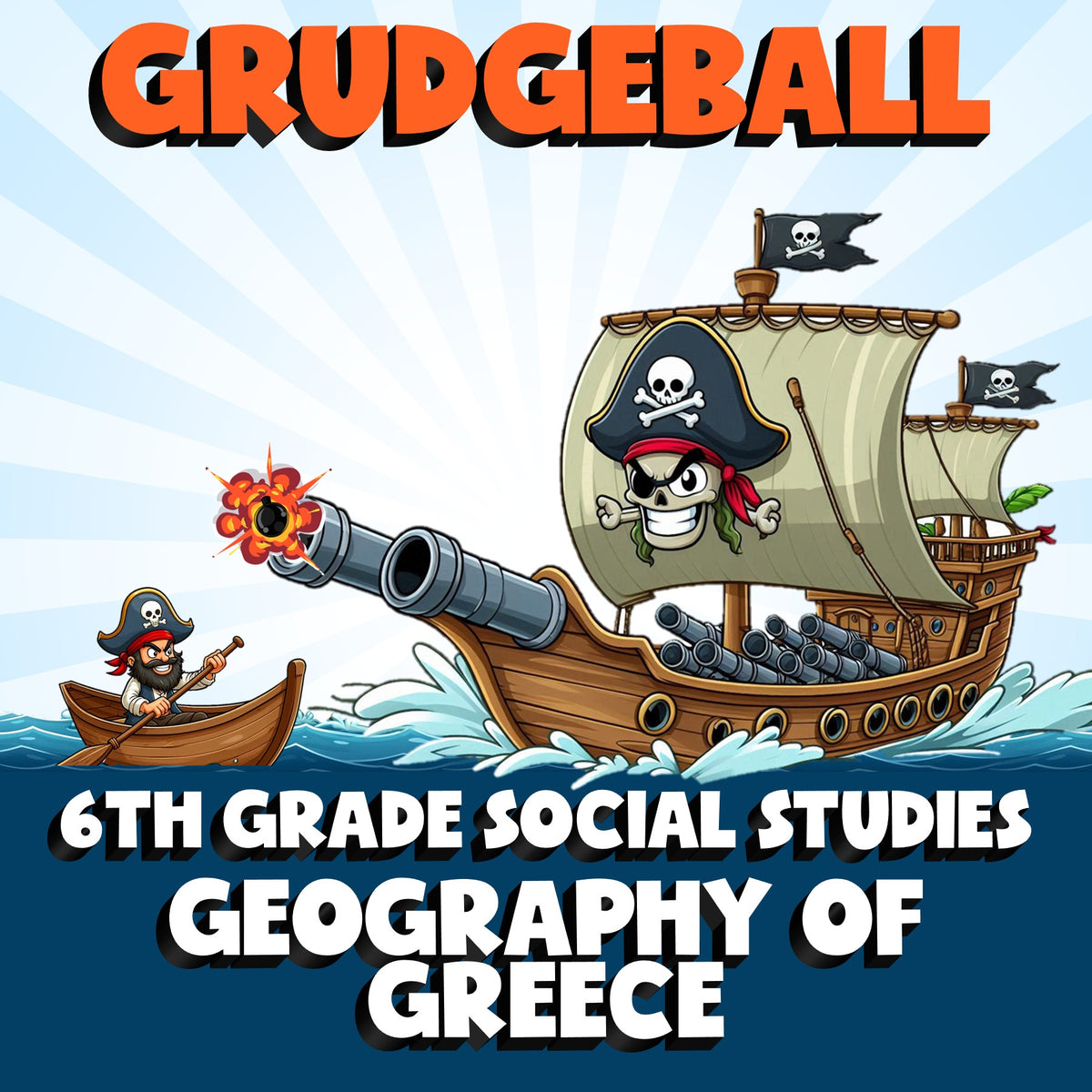 Geography of Greece GRUDGEBALL Socials Game - No Prep Grade 6 Review Activity