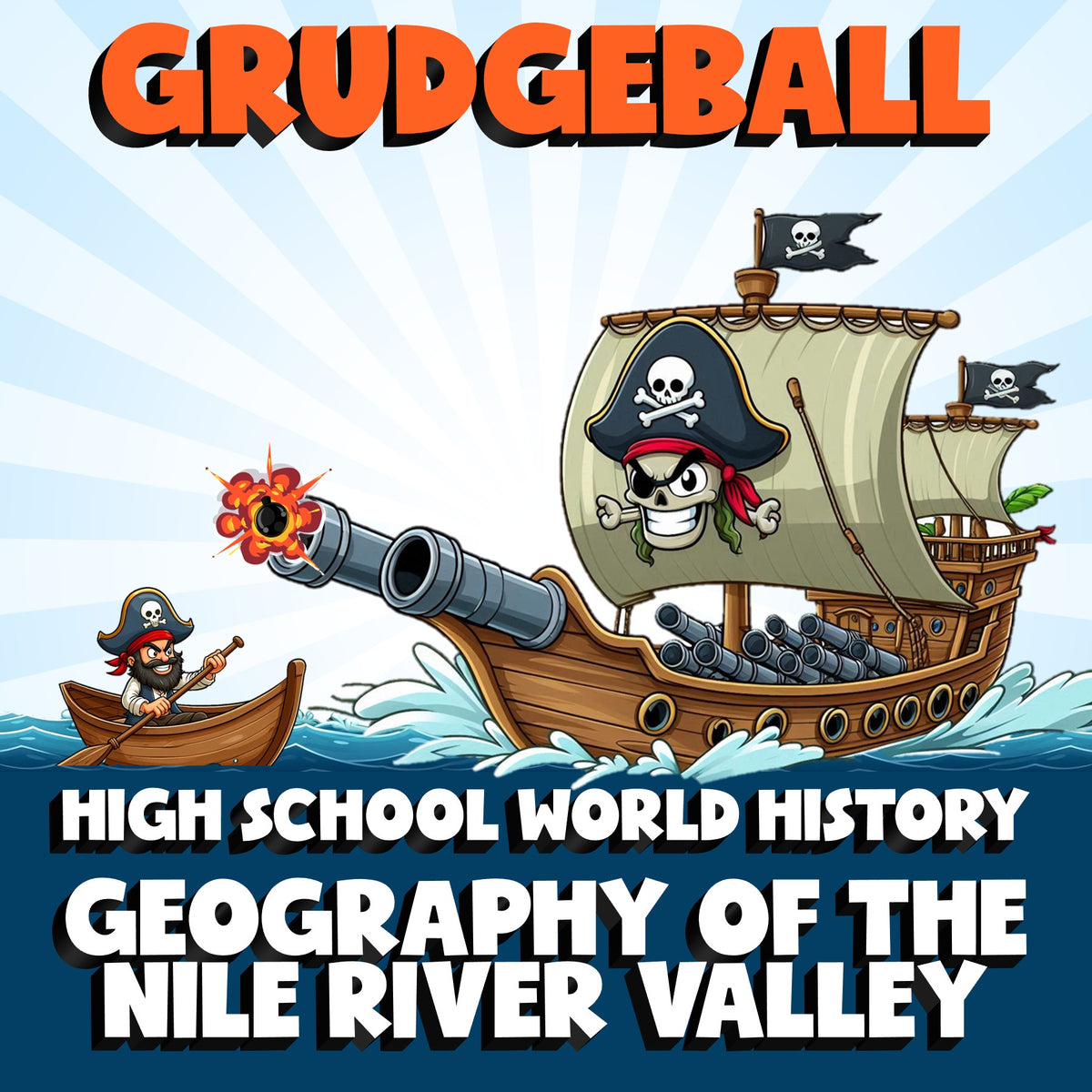 Geography of the Nile River Valley GRUDGEBALL Game - No Prep World History