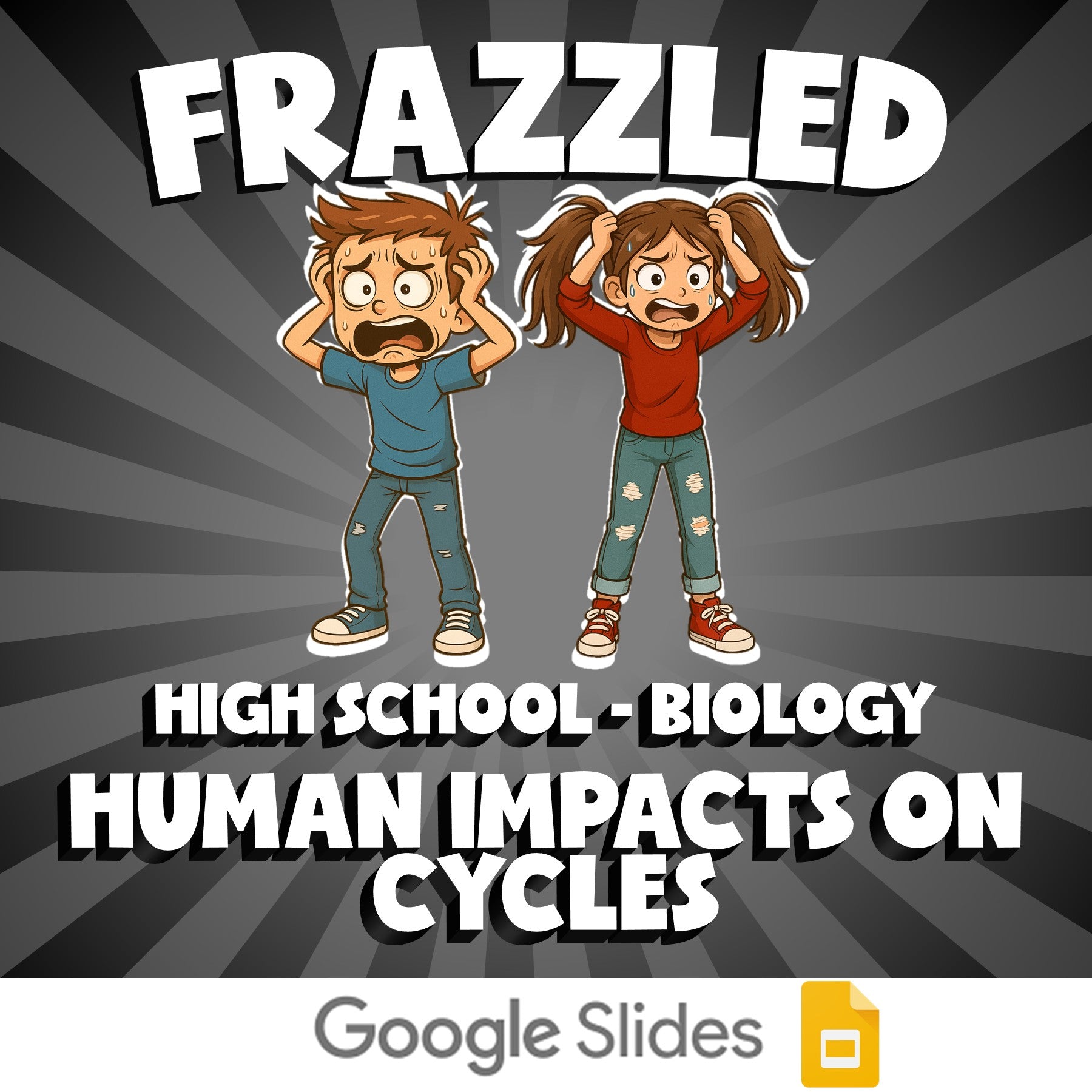 Human Impacts on Cycles FRAZZLED Science Game - No Prep Biology Review Activity