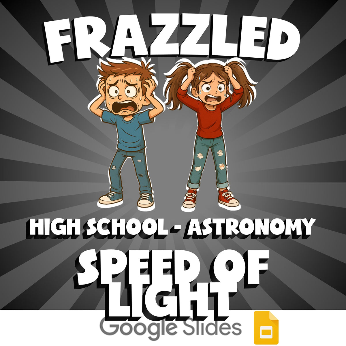 Speed of Light FRAZZLED Science Game - No Prep Astronomy Review Activity