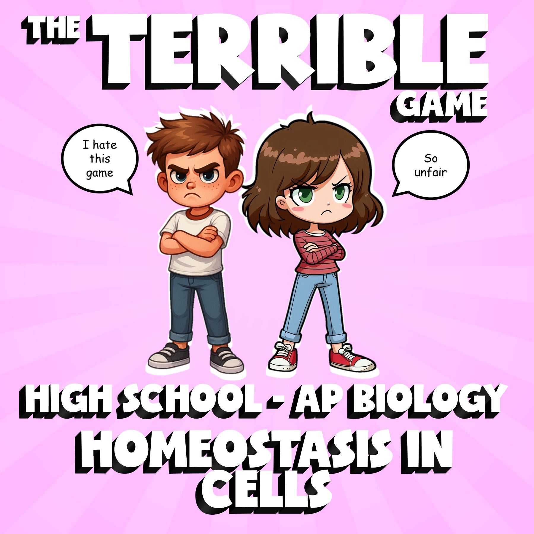 Homeostasis in Cells THE TERRIBLE GAME - No Prep AP Biology Science Review