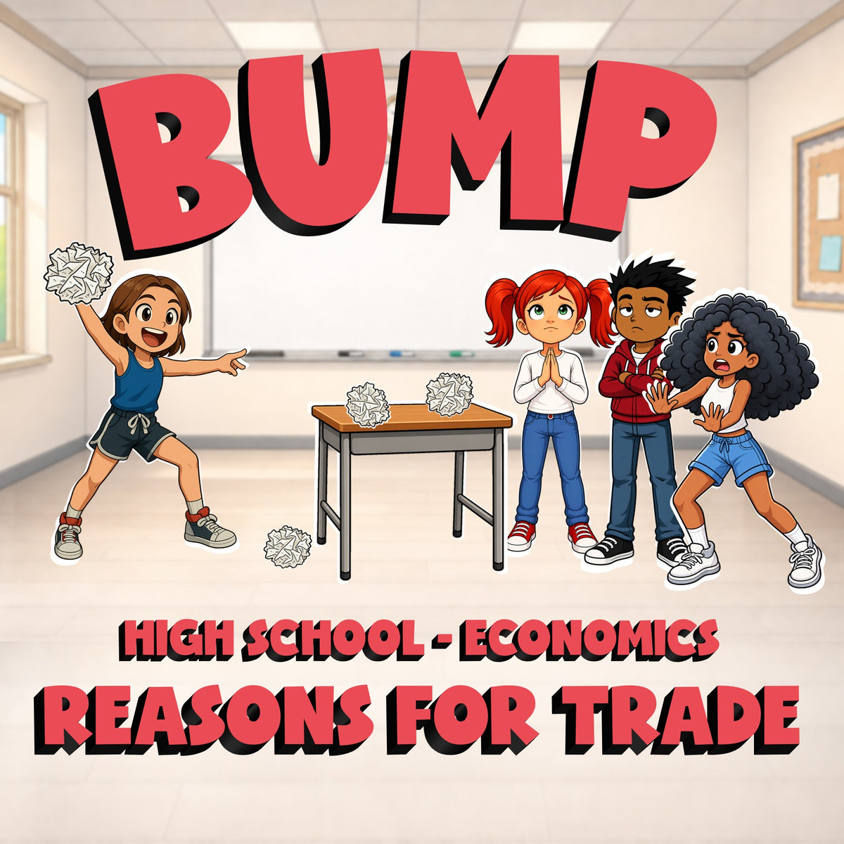 Reasons for Trade BUMP Economics Game - No Prep Review Activity