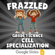 Cell Specialization FRAZZLED Science Game - No Prep Grade 7 Review Activity