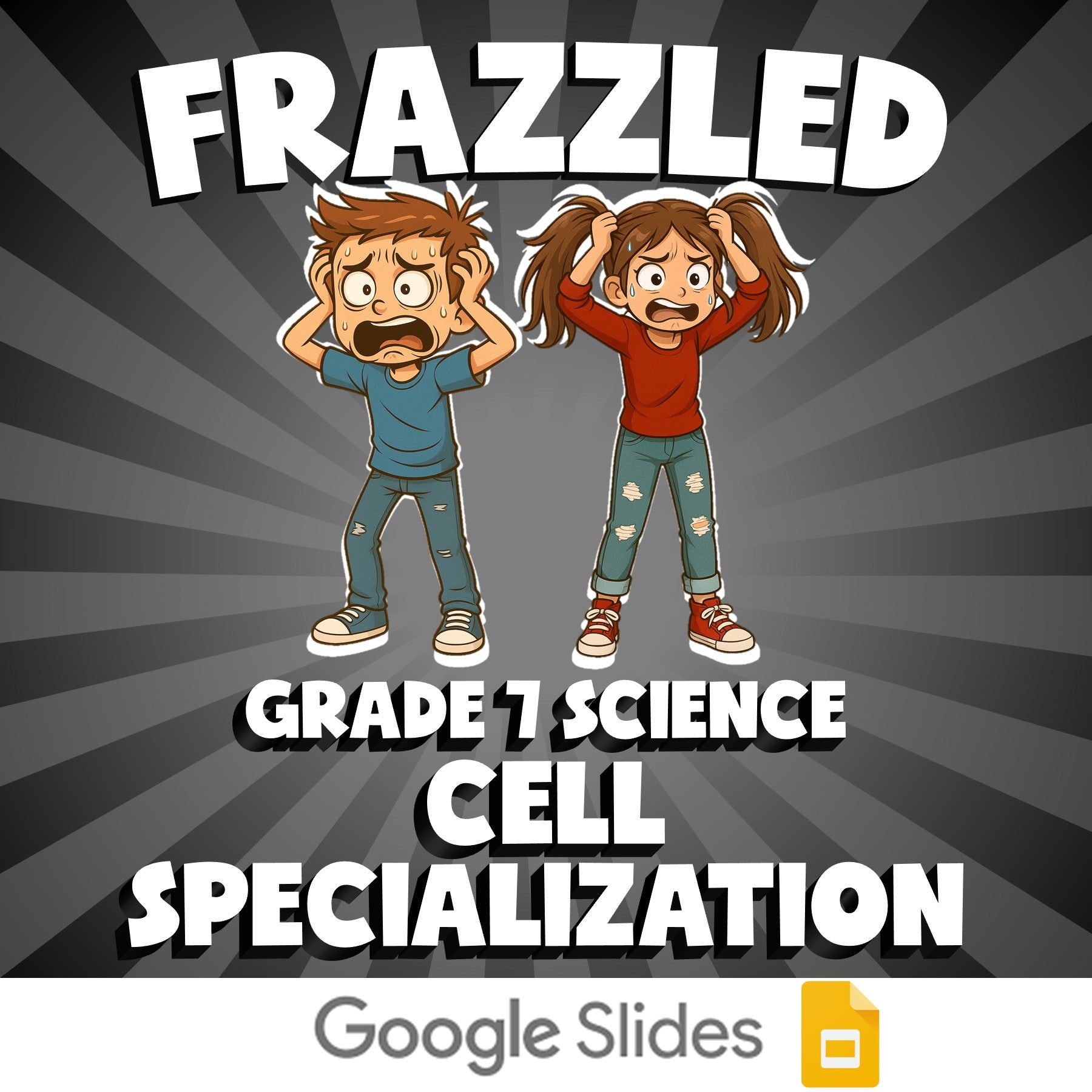 Cell Specialization FRAZZLED Science Game - No Prep Grade 7 Review Activity