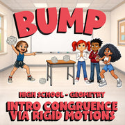 Intro Congruence via Rigid Motions BUMP Math Game - No Prep Geometry Review