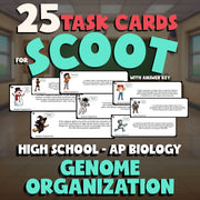 Genome Organization SCOOT TASK CARDS Science Game - No Prep AP Biology Review