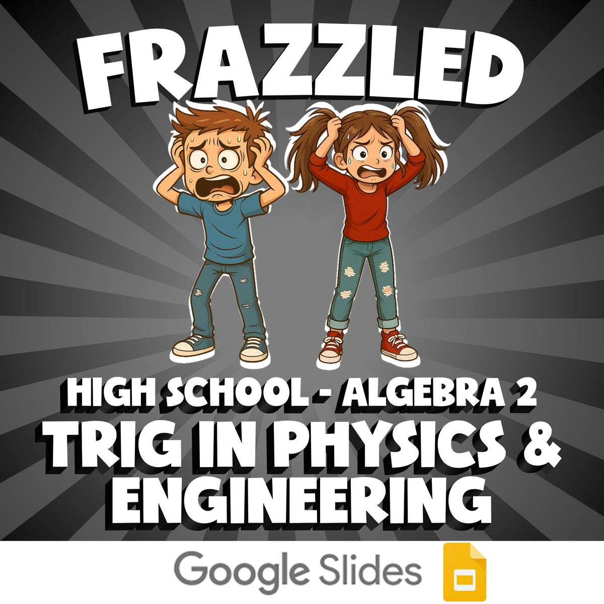 Trig in Physics & Engineering FRAZZLED Math Game - No Prep Algebra 2 Review