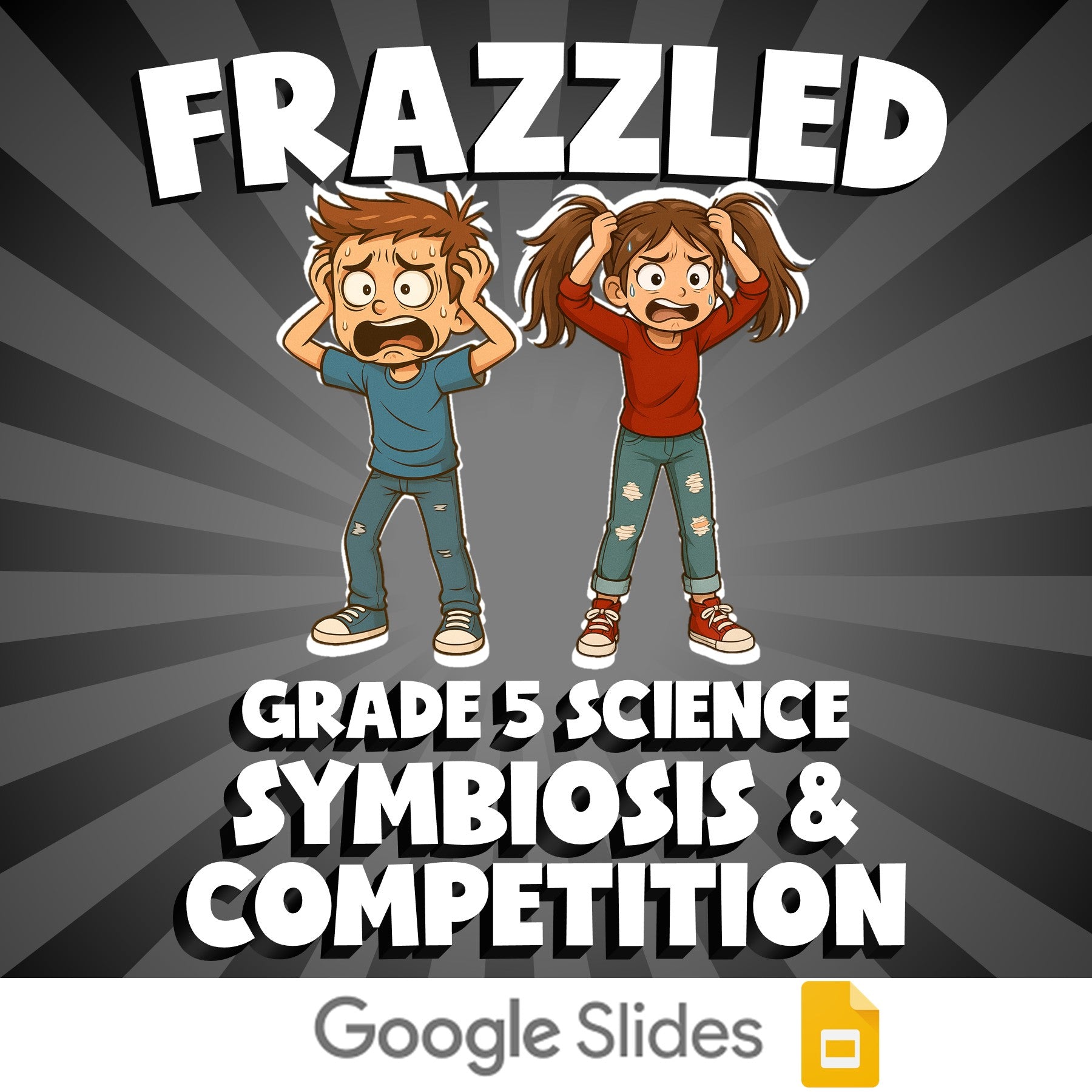 Symbiosis & Competition FRAZZLED Science Game - No Prep Grade 5 Review Activity