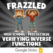 Verifying Inverse Functions FRAZZLED Math Game - No Prep PreCalculus Review