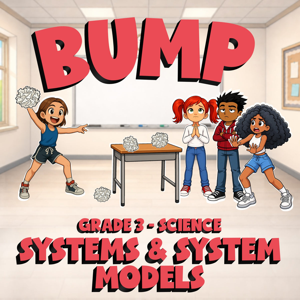 Systems & System Models BUMP Science Game - No Prep Grade 3 Review Activity
