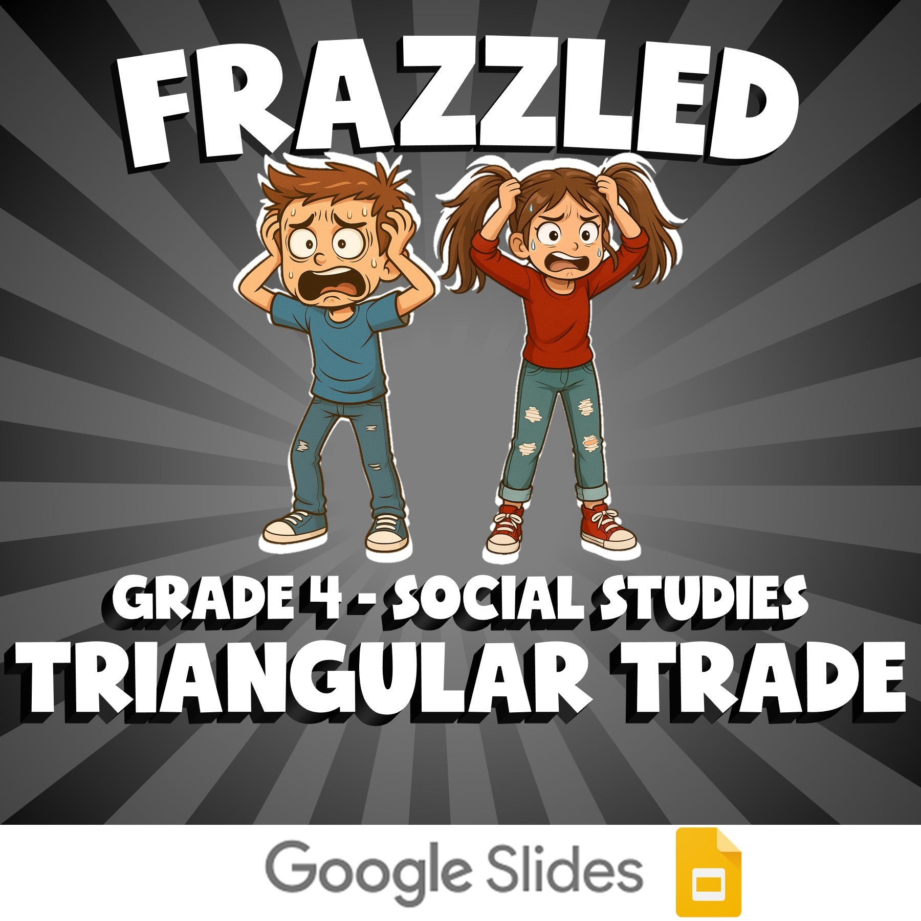 Triangular Trade FRAZZLED Socials Game - No Prep Grade 4 Review Activity