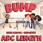Arc Length BUMP Math Game - No Prep Geometry Review Activity