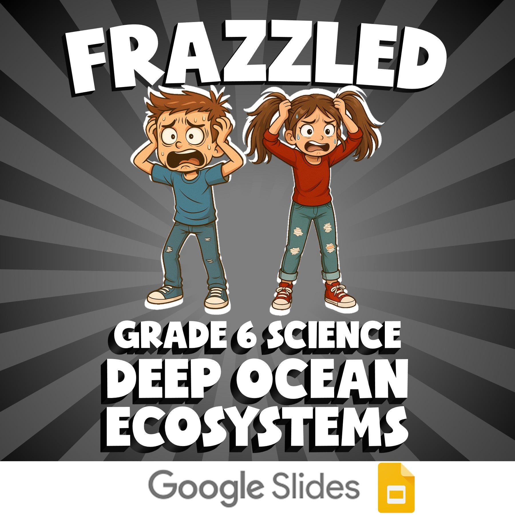 Deep Ocean Ecosystems FRAZZLED Science Game - No Prep Grade 6 Review Activity