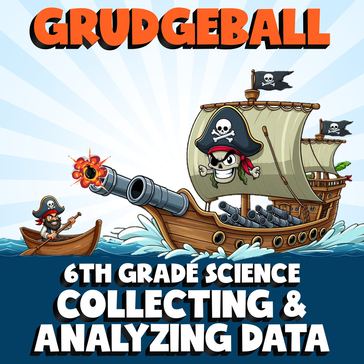 Collecting & Analyzing Data GRUDGEBALL Science Game - No Prep Grade 6 Review