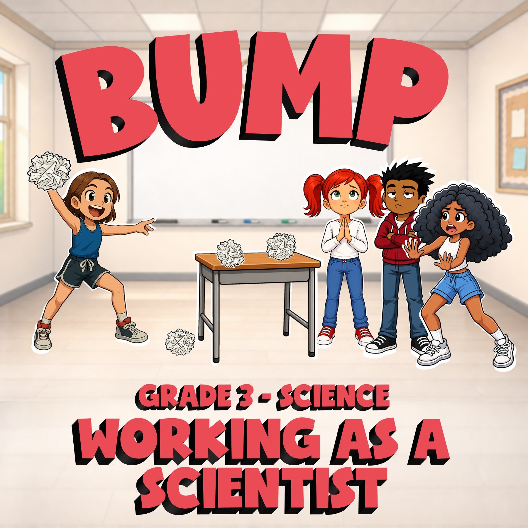 Working as a Scientist BUMP Science Game - No Prep Grade 3 Review Activity