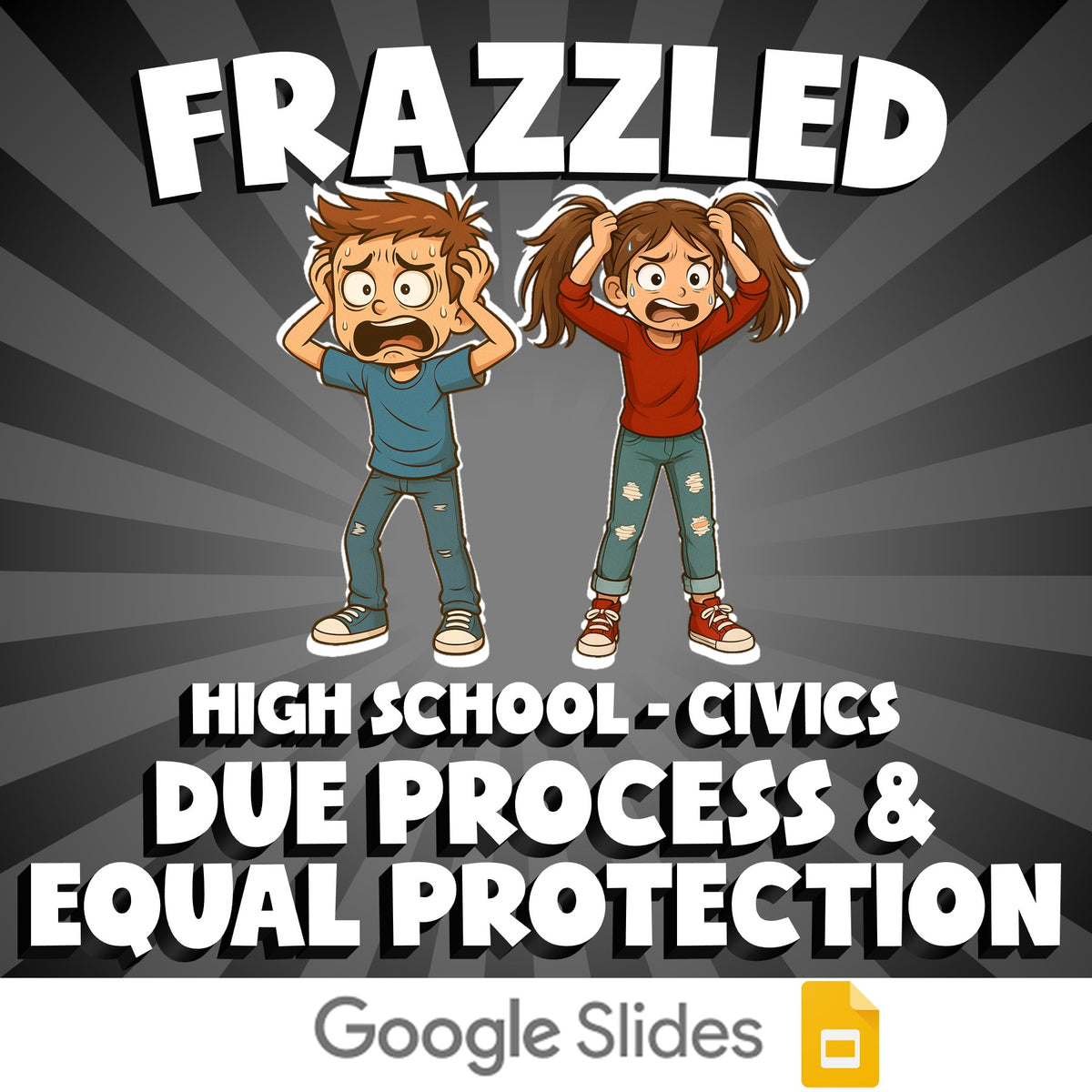 Due Process & Equal Protection FRAZZLED Civics Game - No Prep Review Activity