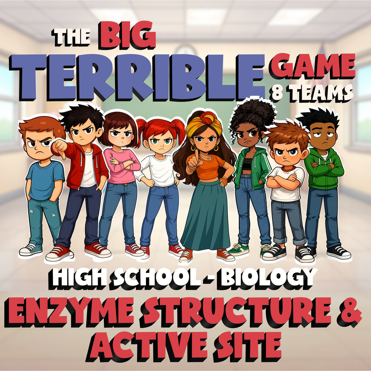 Enzyme Structure & Active Site BIG TERRIBLE GAME - Biology Science Review