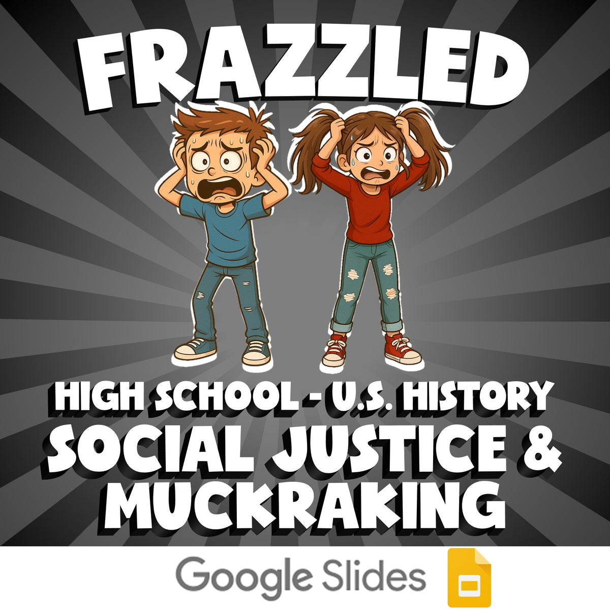 Social Justice & Muckraking FRAZZLED U.S. History Game - No Prep Review Activity
