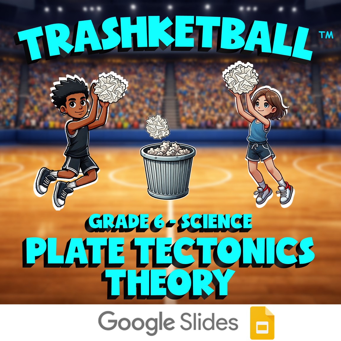 Plate Tectonics Theory TRASHKETBALL Science Game - No Prep Grade 6 Review