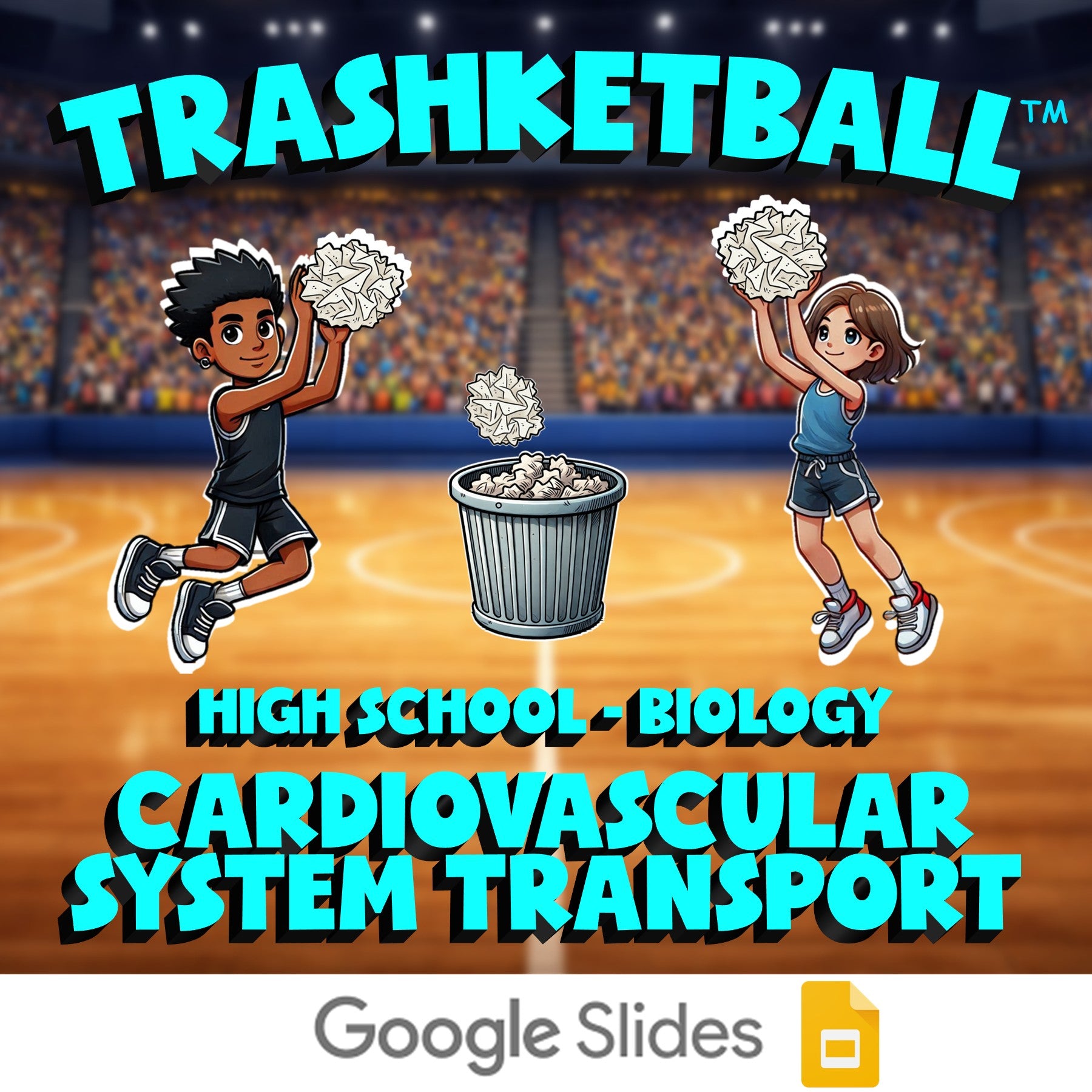 Cardiovascular System Transport TRASHKETBALL Science Game - No Prep Biology