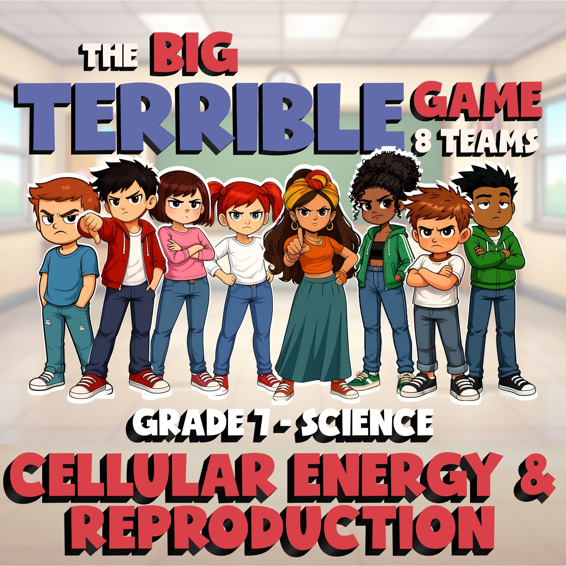 Cellular Energy & Reproduction BIG TERRIBLE GAME - Grade 7 Science Review