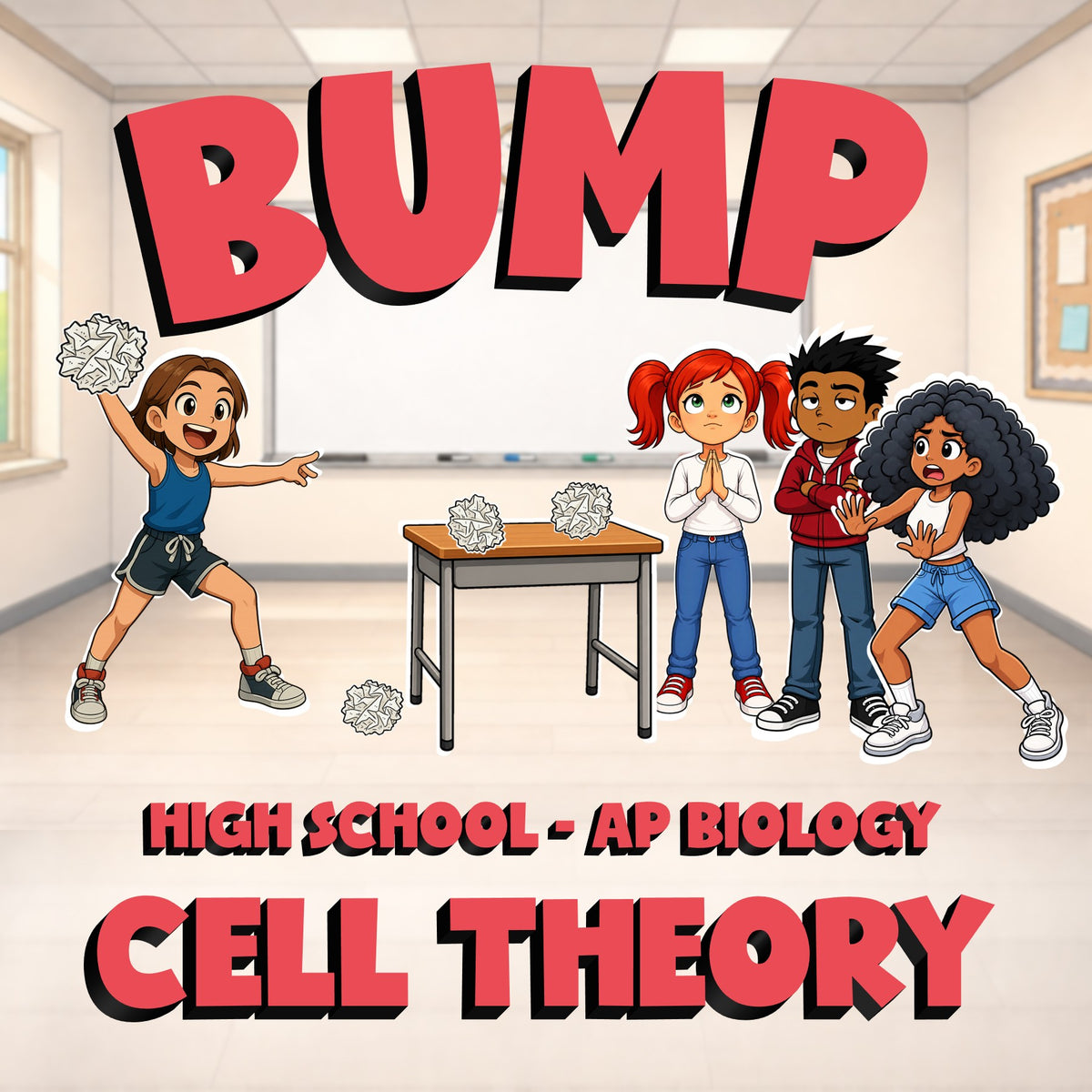 Cell Theory BUMP Science Game - No Prep AP Biology Review Activity