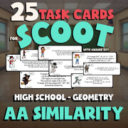 AA Similarity SCOOT TASK CARDS Math Game - No Prep Geometry Review Activity