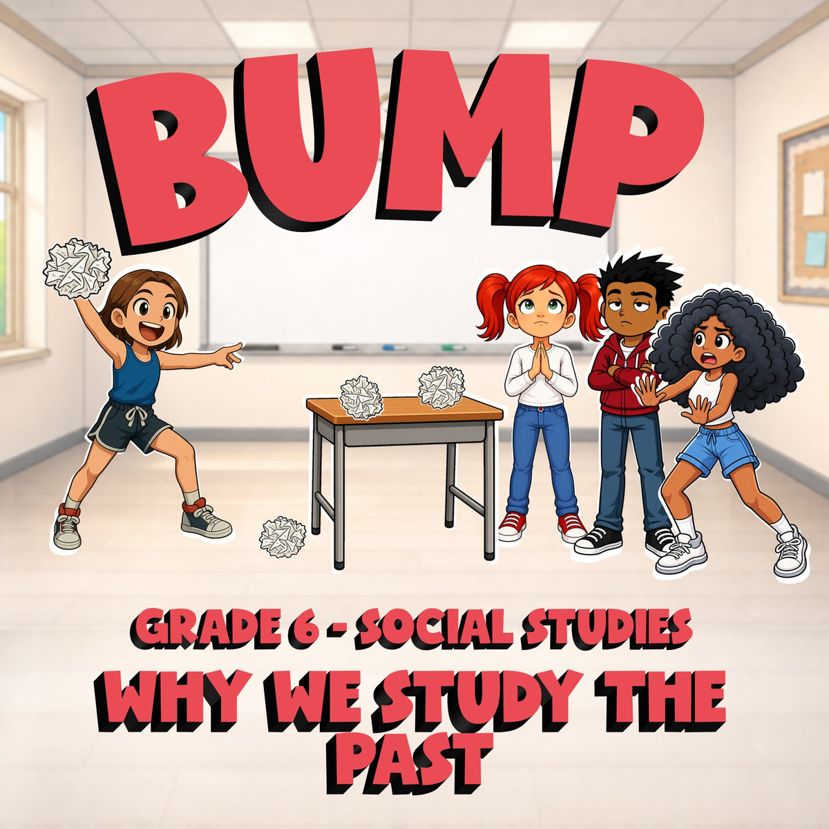 Why We Study the Past BUMP Socials Game - No Prep Grade 6 Review Activity