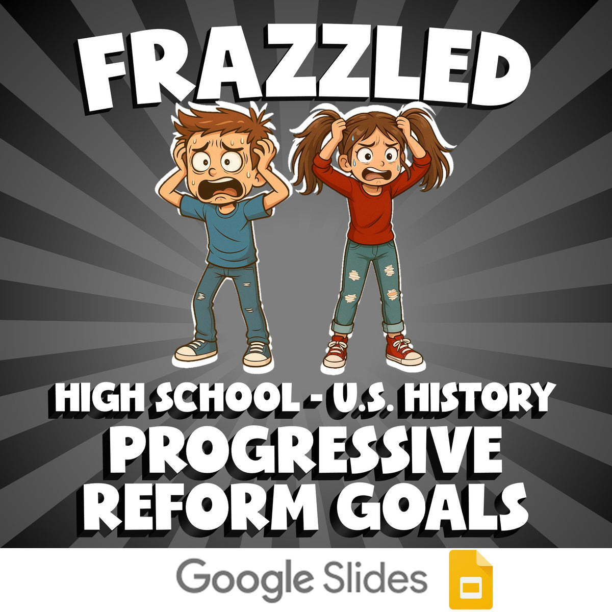 Progressive Reform Goals FRAZZLED U.S. History Game - No Prep Review Activity