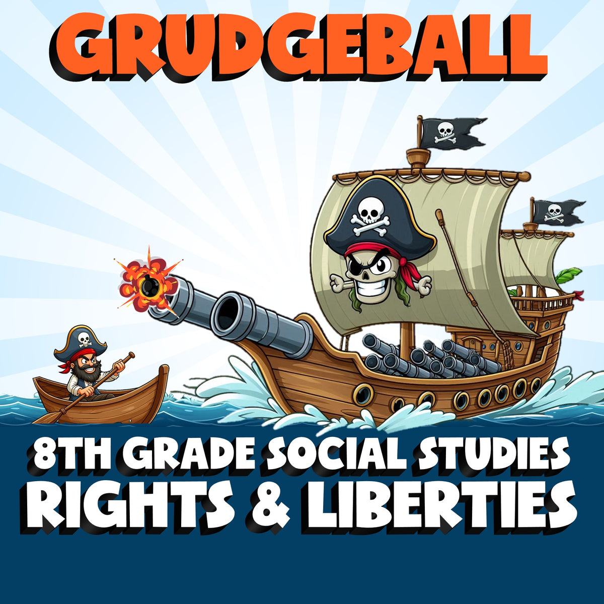Rights & Liberties GRUDGEBALL Socials Game - No Prep Grade 8 Review Activity