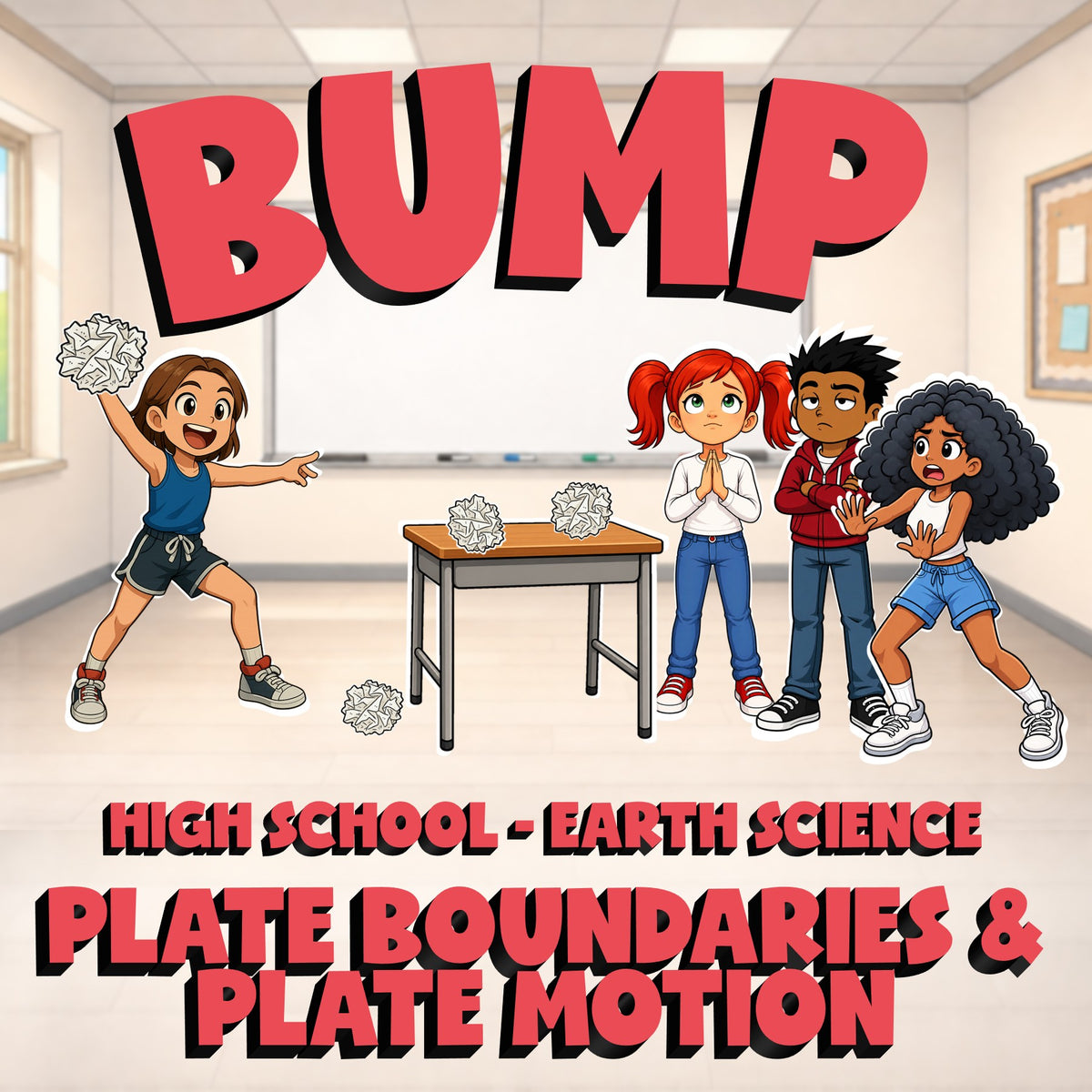 Plate Boundaries & Plate Motion BUMP Game - No Prep Earth Science Review