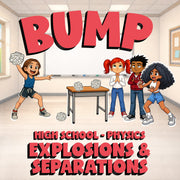 Explosions & Separations BUMP Science Game - No Prep Physics Review Activity