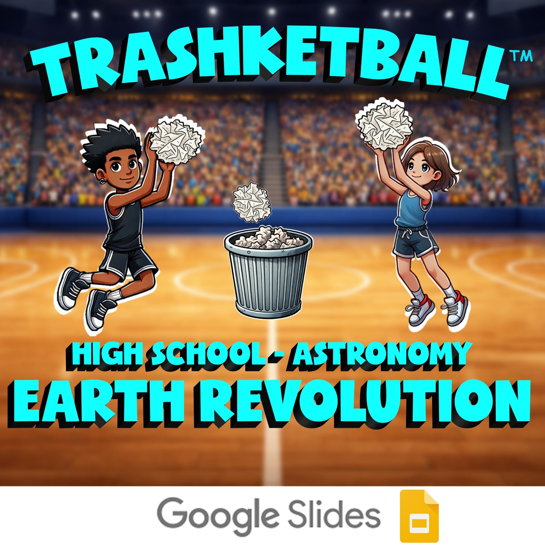 Earth Revolution TRASHKETBALL Science Game - No Prep Astronomy Review Activity
