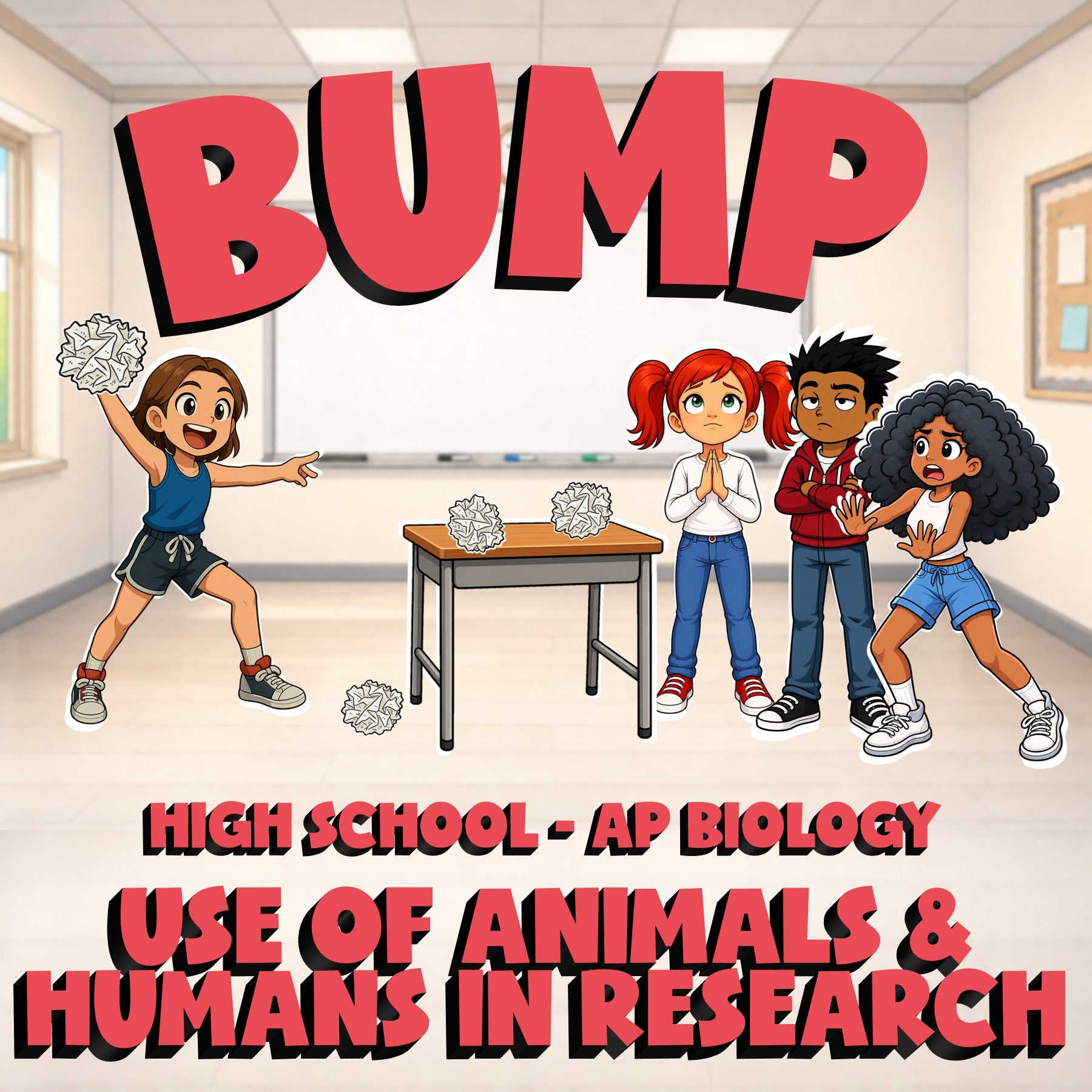 Use of Animals & Humans in Research BUMP Science Game - No Prep AP Biology