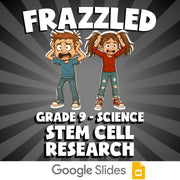 Stem Cell Research FRAZZLED Science Game - No Prep Grade 9 Review Activity