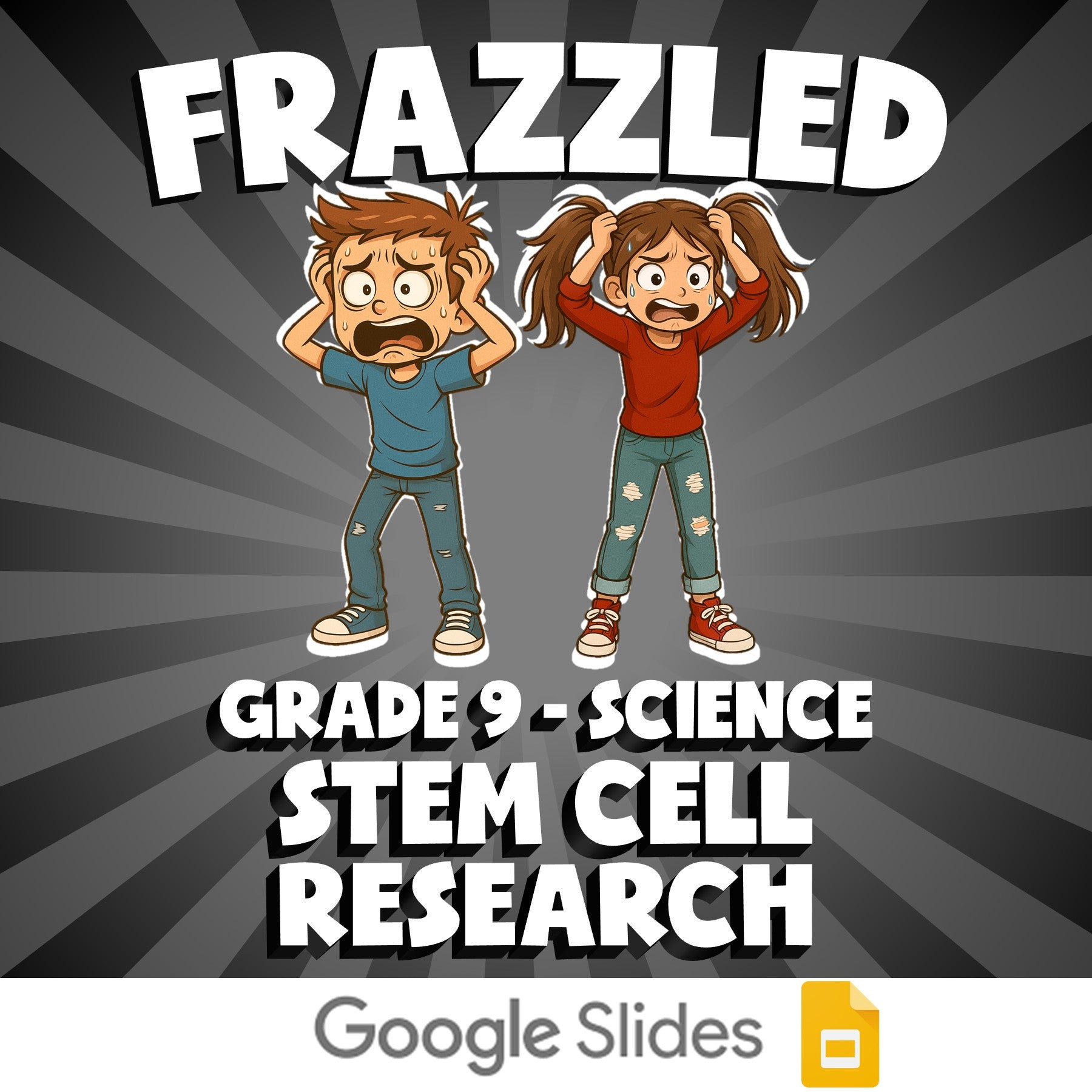 Stem Cell Research FRAZZLED Science Game - No Prep Grade 9 Review Activity