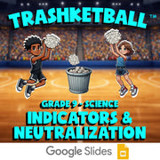 Indicators & Neutralization TRASHKETBALL Science Game - No Prep Grade 9 Review