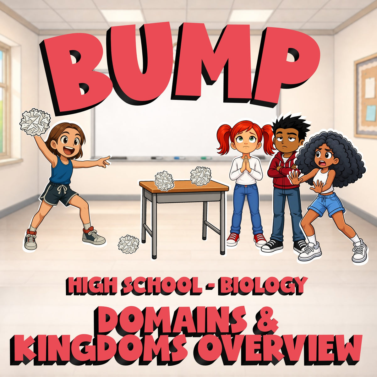 Domains & Kingdoms Overview BUMP Science Game - No Prep Biology Review Activity